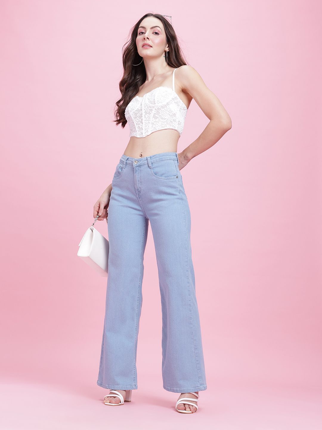 DressBerry Women Wide Leg Jeans