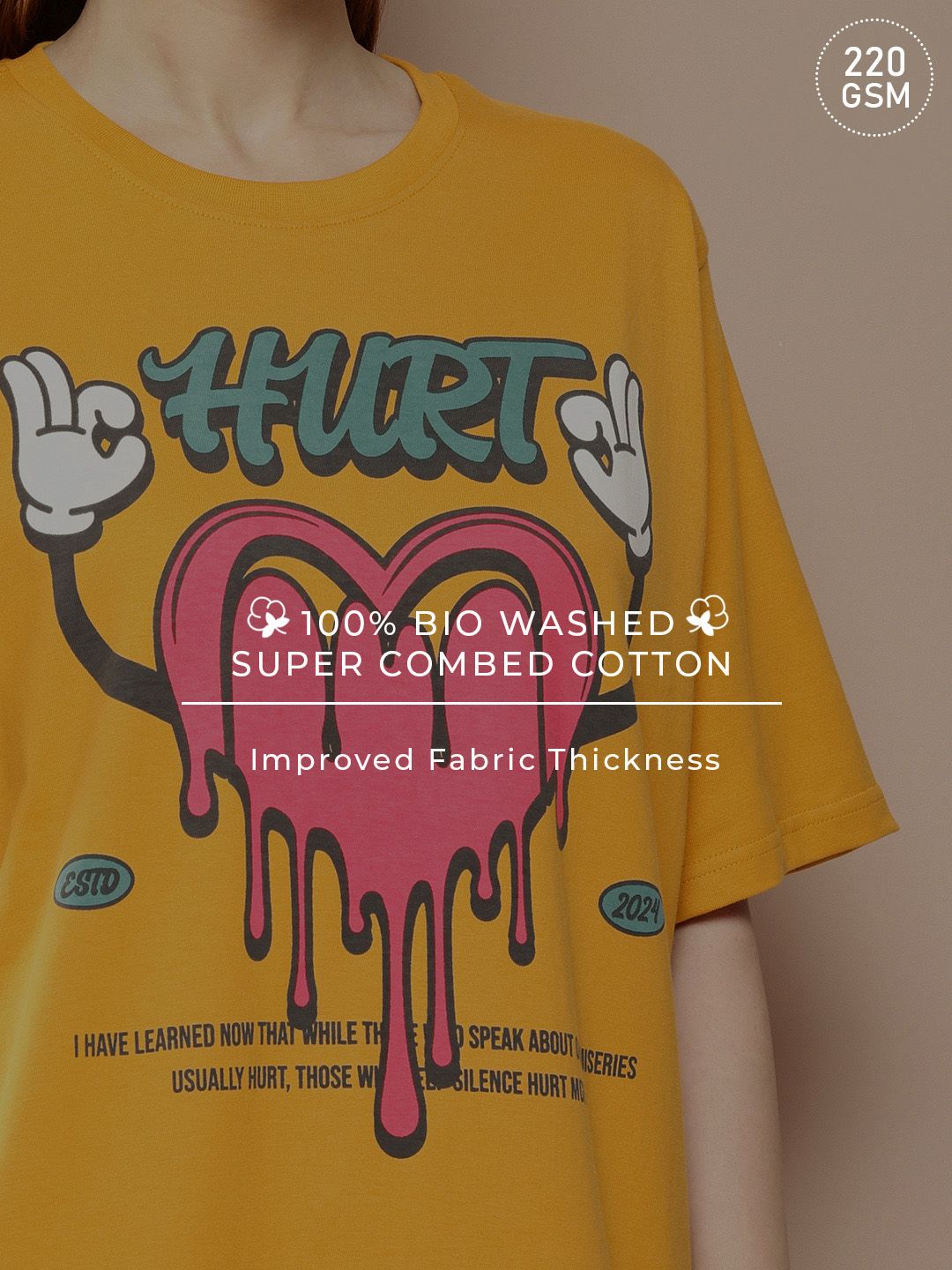 Difference of Opinion Printed Oversized Pure Cotton T-shirt