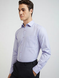 Raymond Self Design Slim Fit Pure Cotton Formal Shirt