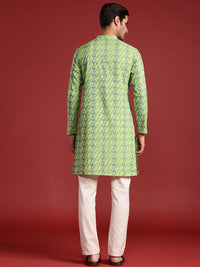 Anouk Pure Cotton Geometric Printed Kurta