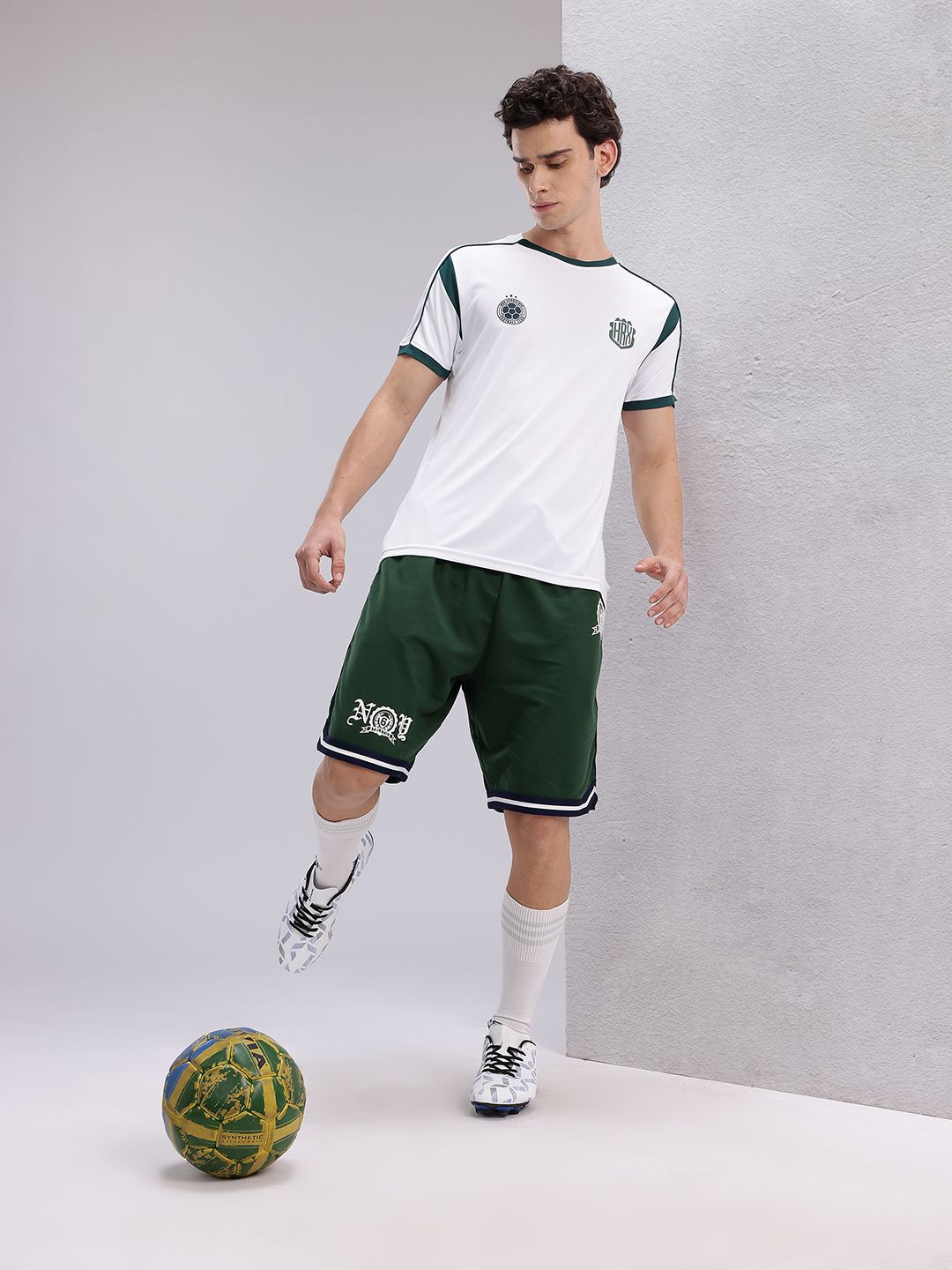 HRX by Hrithik Roshan Brand Logo Print Rapid-Dry Football T-shirt