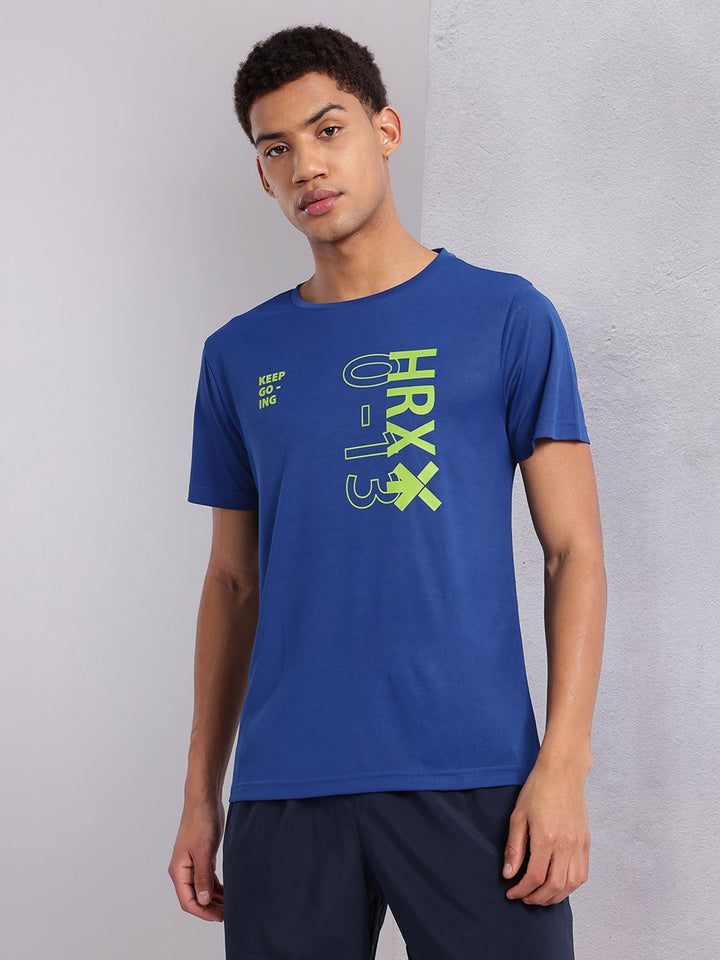 HRX by Hrithik Roshan Brand Logo Printed Rapid-Dry Training T-shirt