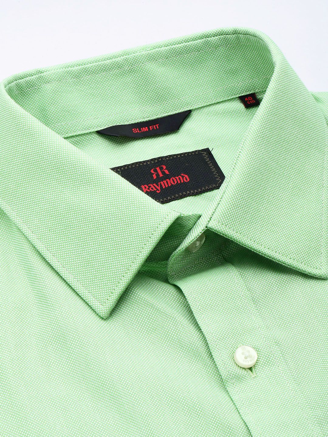 Raymond Self Design Slim Fit Pure Cotton Formal Shirt