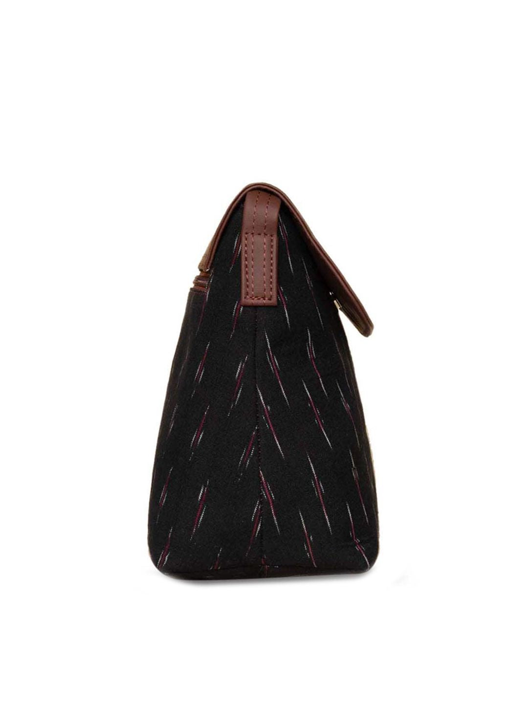 ZOUK Ikat Printed Structured Sling Bag