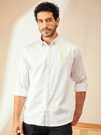 DENNISON Smart Spread Collar Casual Shirt