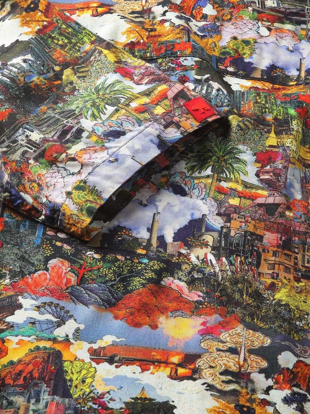 THE BEAR HOUSE Floral Printed Cotton Casual Shirt