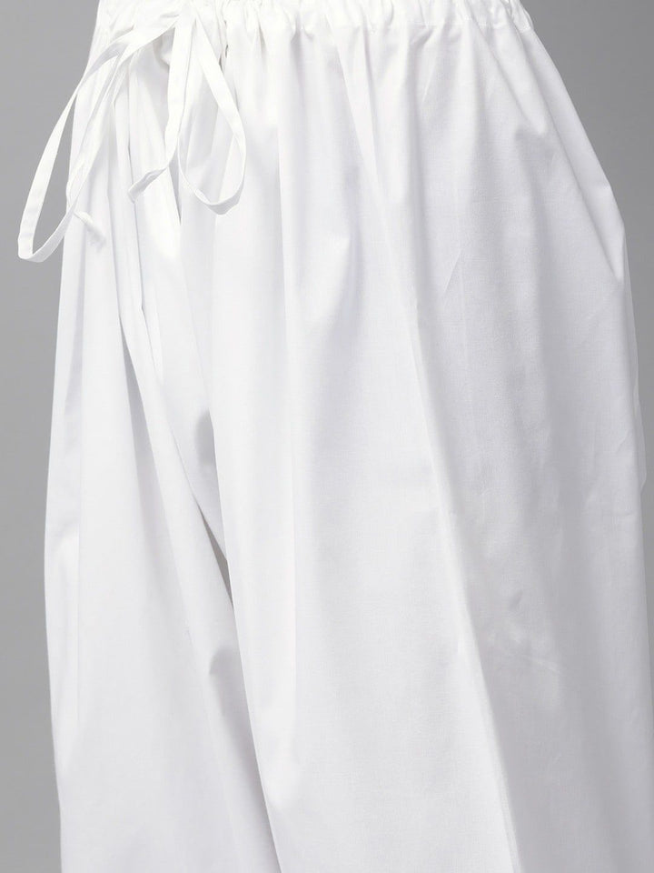 See Designs Ethnic Motifs Embroidered Chikankari Pure Cotton Kurta With Salwar