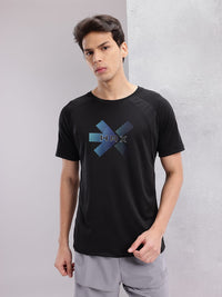 HRX by Hrithik Roshan Men Brand Logo Printed Rapid-Dry Training T-shirt