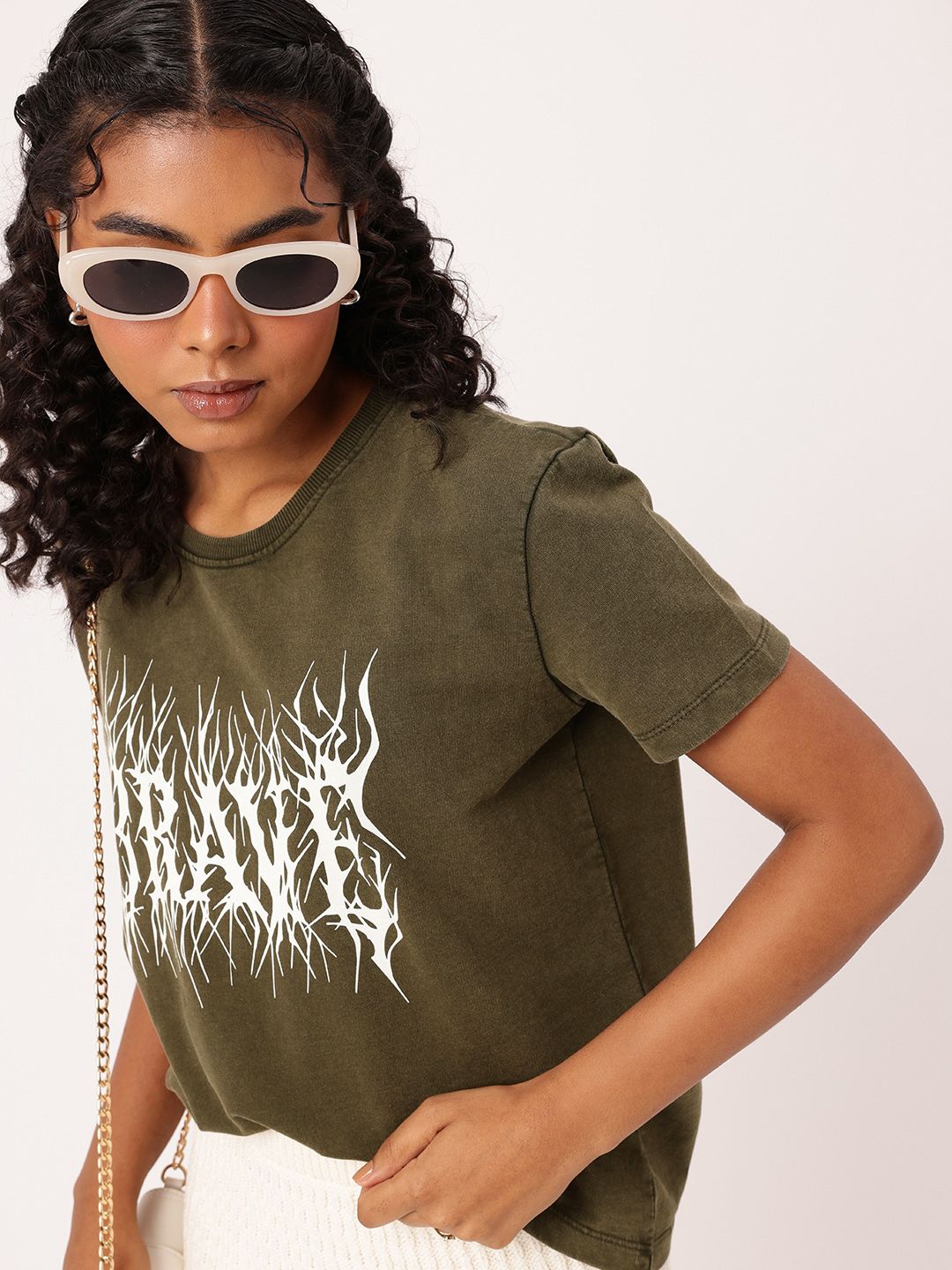 DressBerry City Daring Printed Casual T-shirt