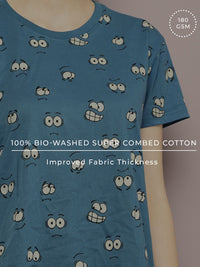 DILLINGER Printed Pure Super Combed Cotton Boxy T-shirt