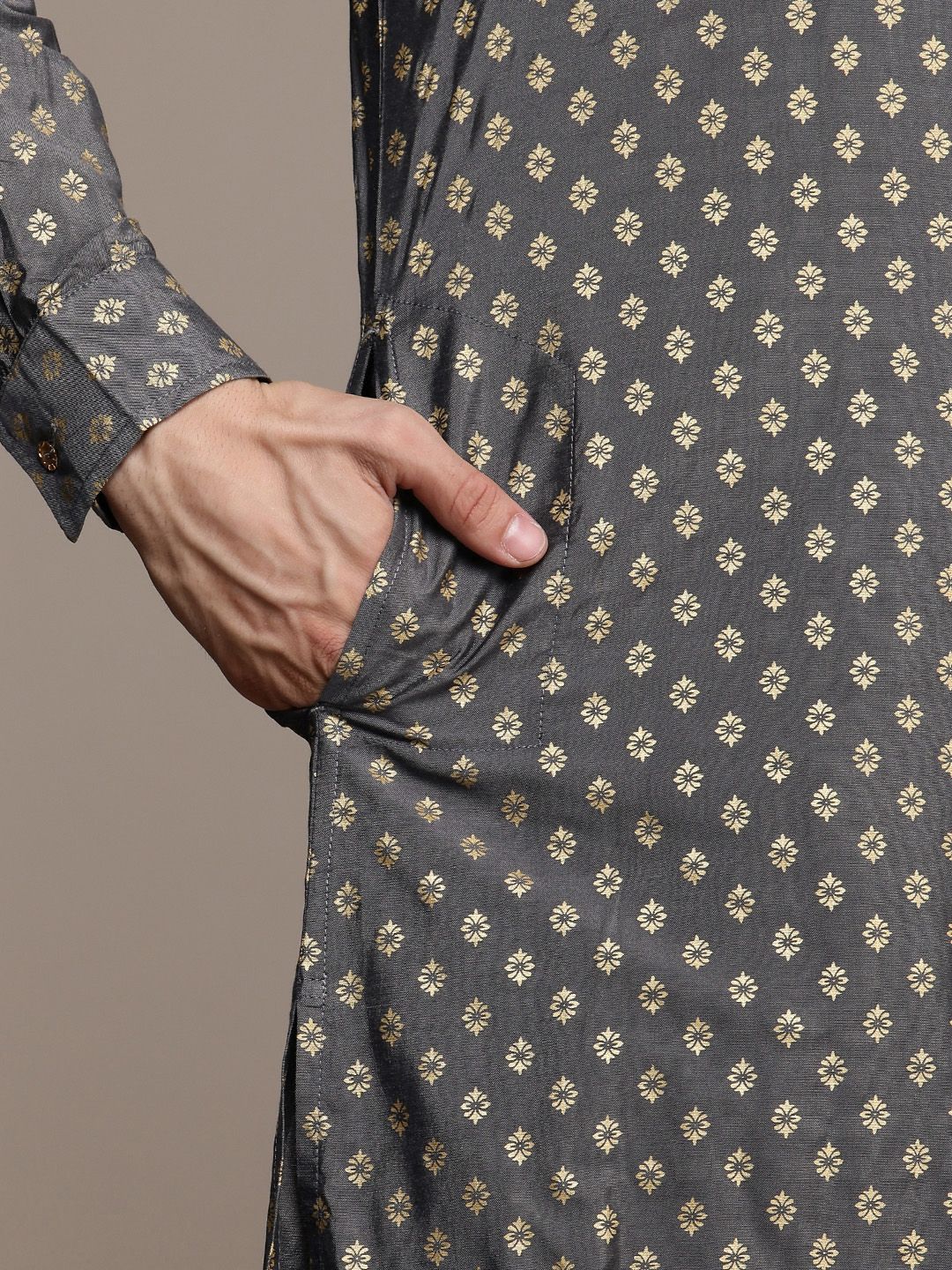 House of Pataudi Ethnic Motifs Printed Jashn Kurta