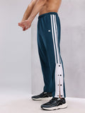 HRX by Hrithik Roshan Men Mid-Rise Striped Training Track Pants with Side Slits