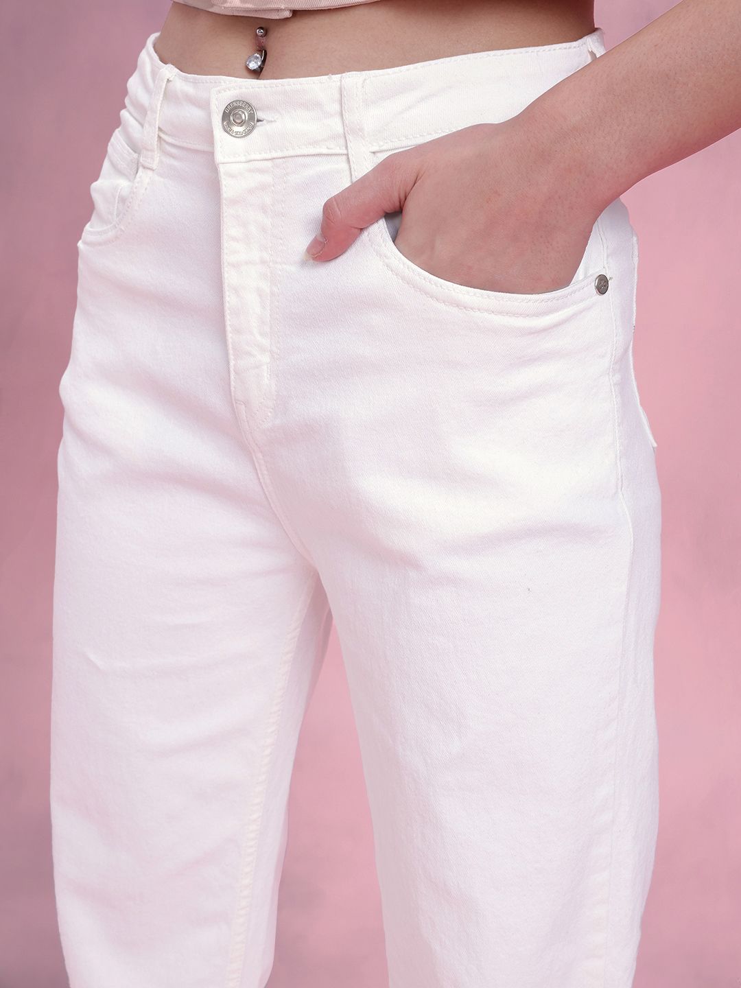 DressBerry Women Straight Fit Mid-Rise Stretchable Jeans