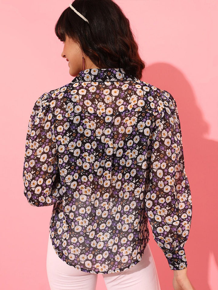 STREET 9 Floral Printed Casual Shirt