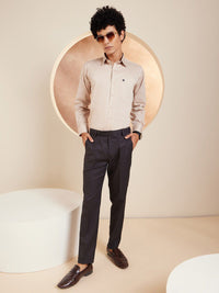 DENNISON Brand Logo Cotton Satin Shirt