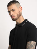 THE BEAR HOUSE Slim Fit Polo Collar Pure Cotton T-shirt