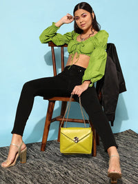 STREET 9 Women Black Slim Fit High-Rise Pure Cotton Jeans