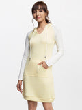 AND Yellow & White T-shirt Dress