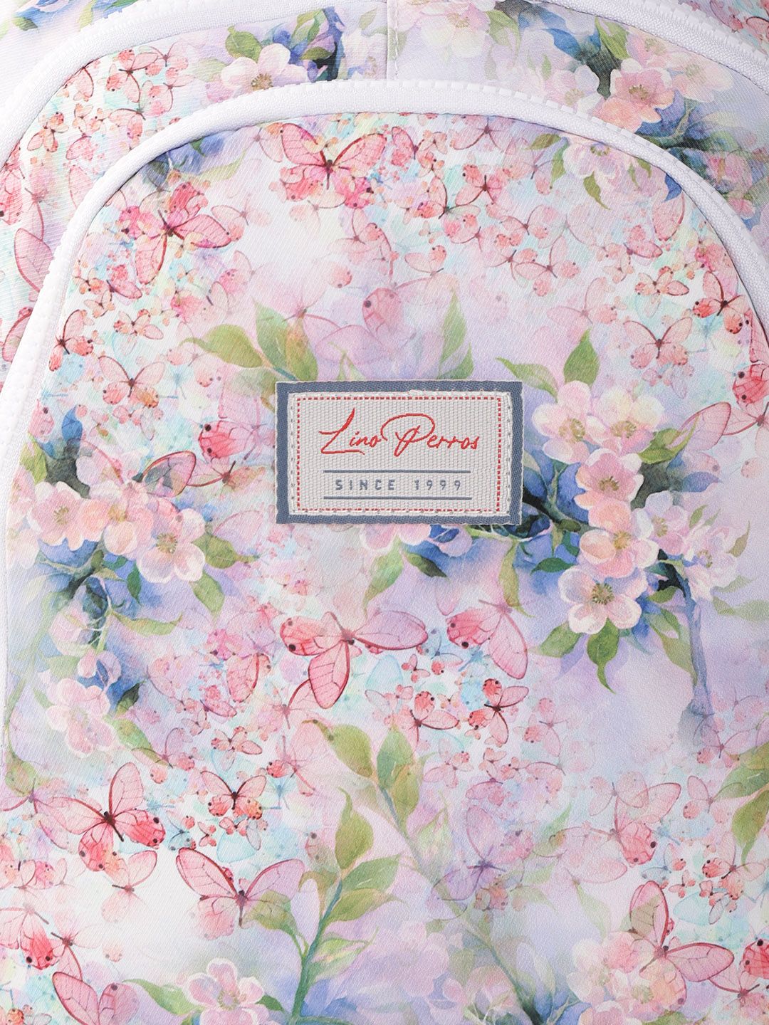 Lino Perros Women Purple & Pink Floral Print 13 Inch Laptop Backpack