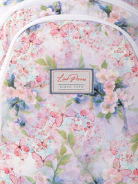 Lino Perros Women Purple & Pink Floral Print 13 Inch Laptop Backpack
