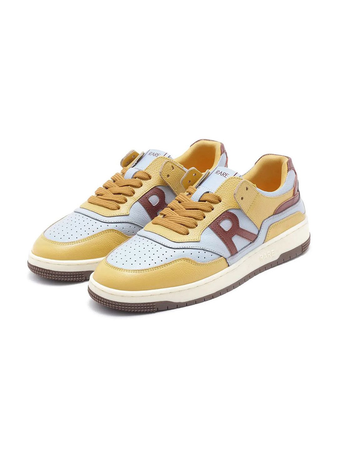 RARE RABBIT Men Colourblocked Leather Sneakers