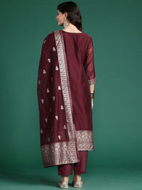 Indo Era Women Ethnic Motifs Regular Kurta with Trousers & With Dupatta