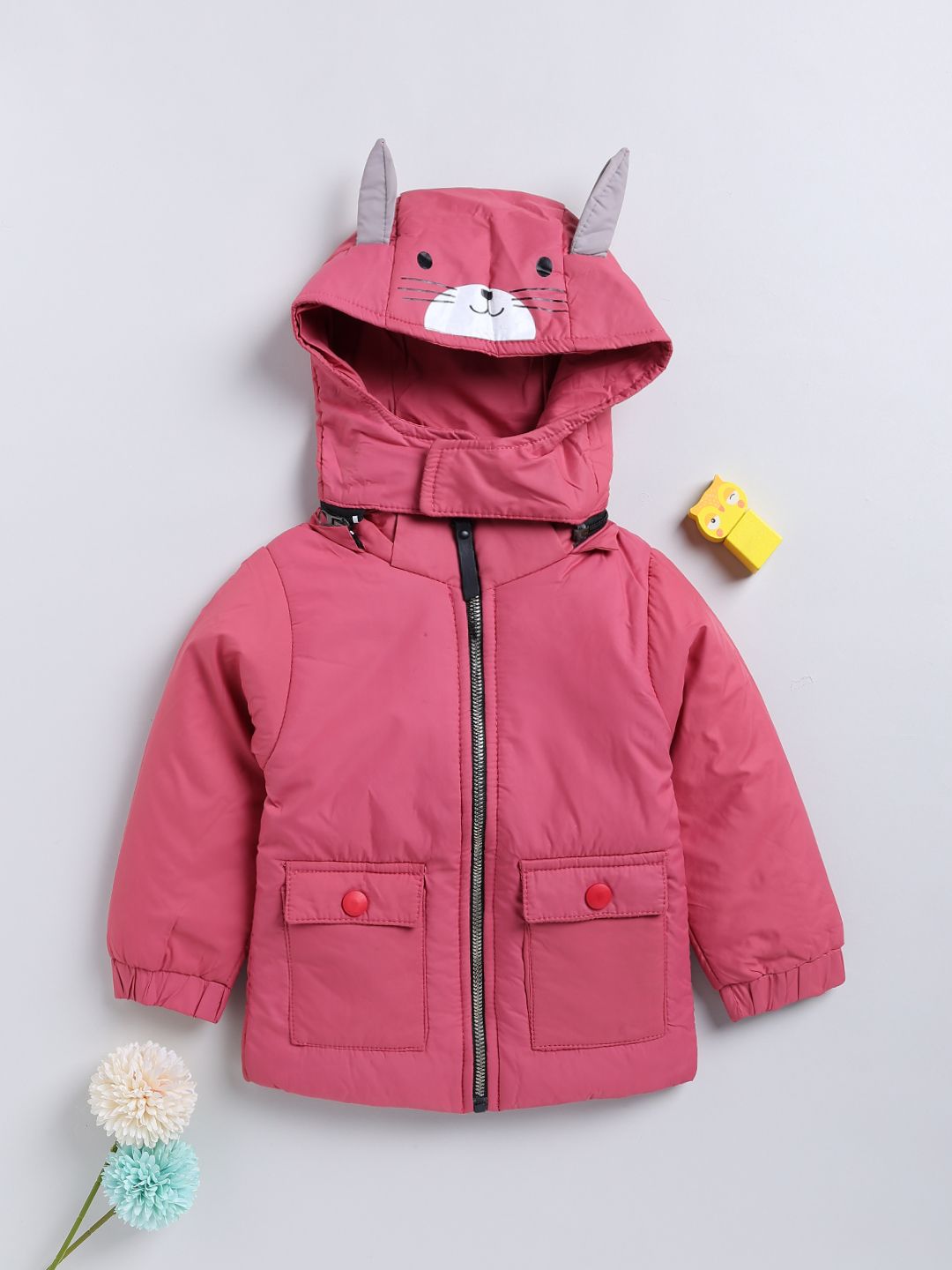 Moms Love Girls Lightweight Hooded Padded Jacket