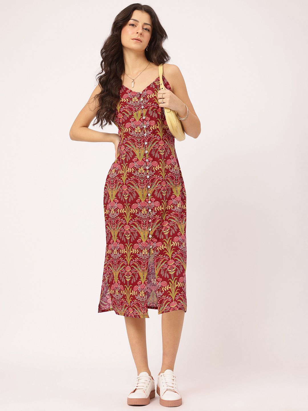 DressBerry Tropical Printed Cotton Cambric Dress