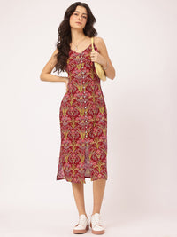 DressBerry Tropical Printed Cotton Cambric Dress