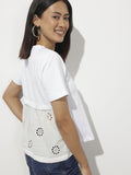 DressBerry Modish Victorian Boho Schiffli T-shirt
