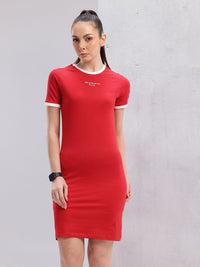 HRX by Hrithik Roshan Printed Raglan Sleeves T-shirt Dress