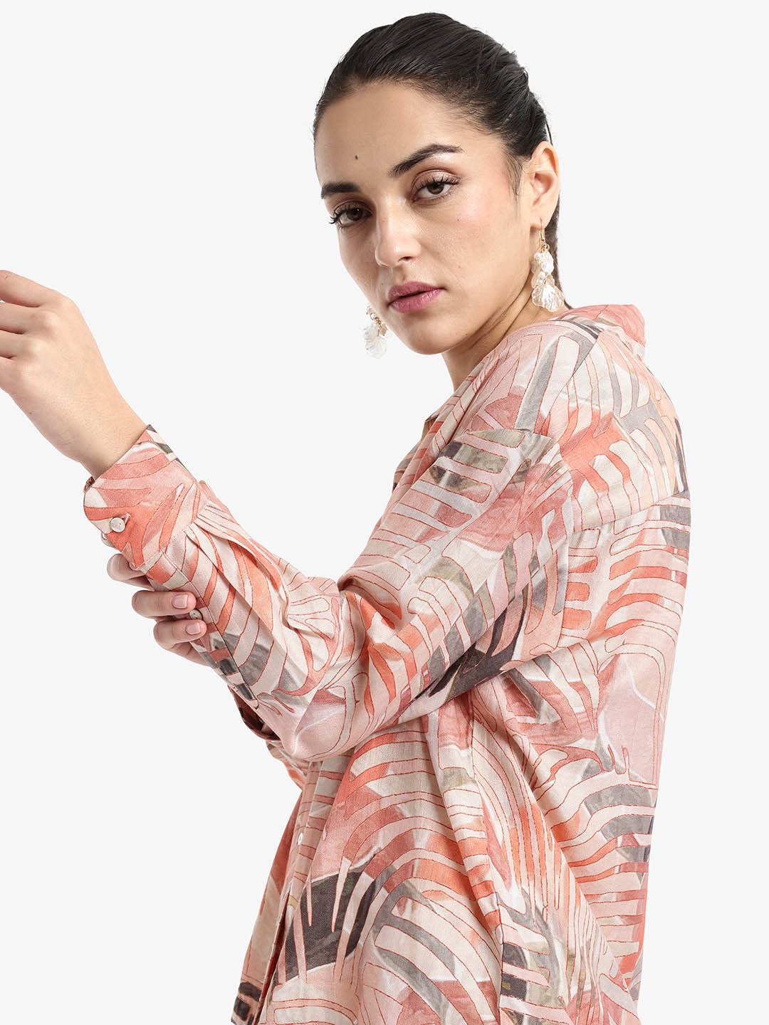 RAREISM Tropical Print Top