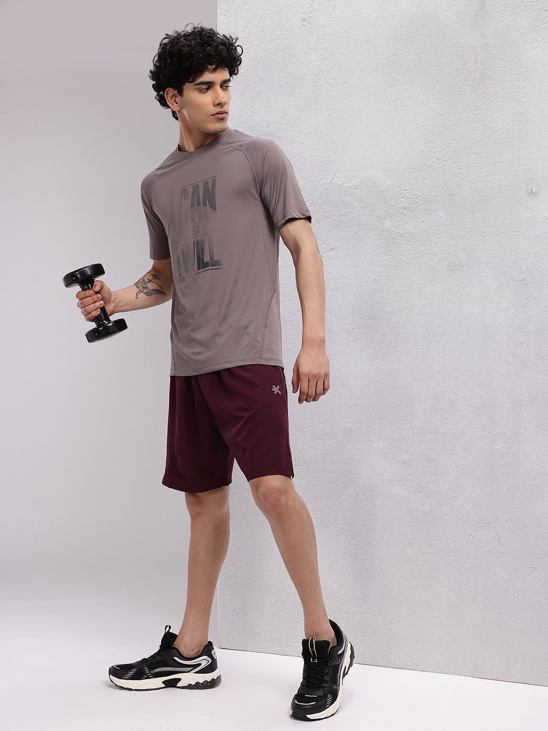 HRX by Hrithik Roshan Typography Printed Rapid-Dry Training T-shirt