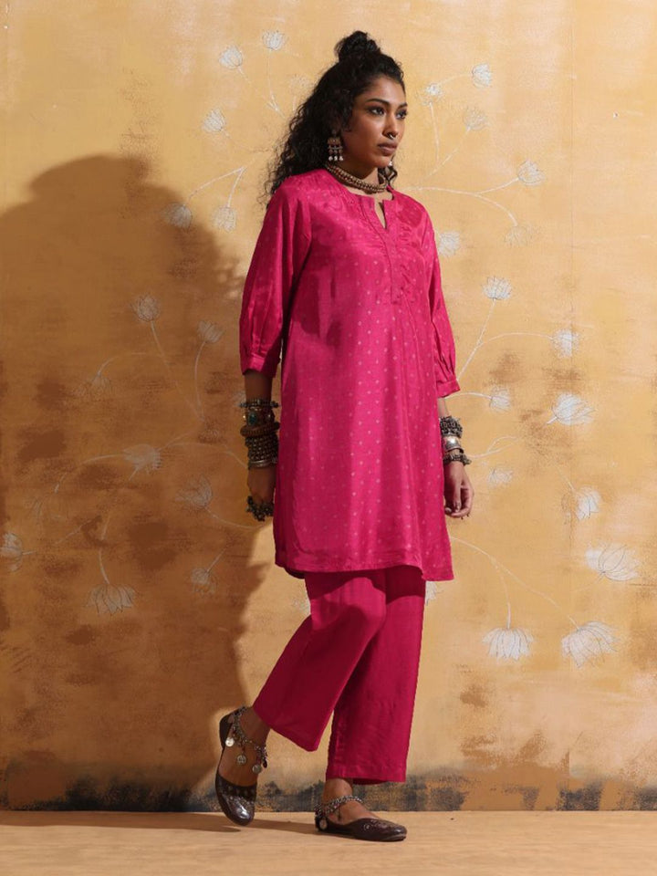 trueBrowns Printed Tunic With Trousers Co-Ords