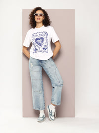 DILLINGER Typography Printed Pure Cotton Relaxed Fit T-shirt