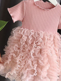 YK Girls Fit & Flare Dress