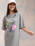 Tokyo Talkies Disney Women Dumbo Printed Boxy Mini TShirt Dress