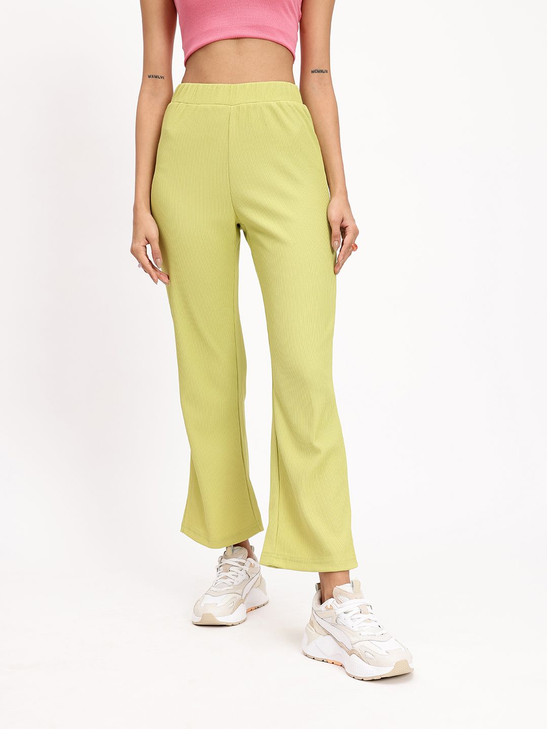 DressBerry Women Straight Fit Trousers