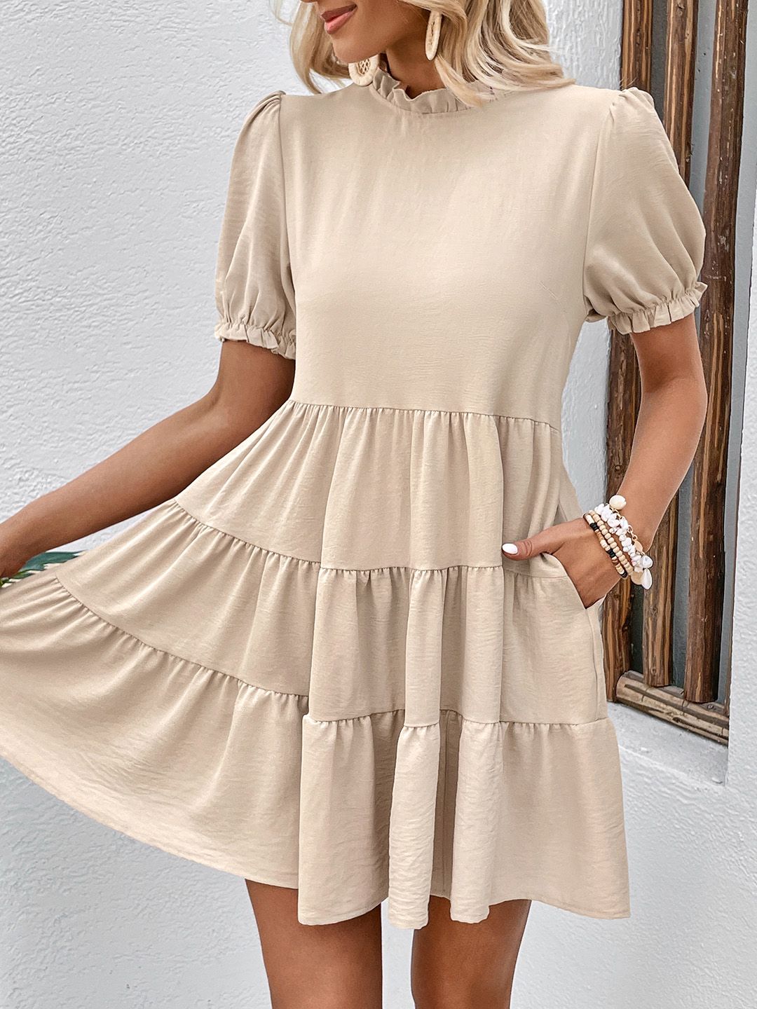 DressBerry Tiered Mini Dress