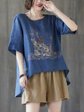 DressBerry Graphic Printed Round Neck T-shirt