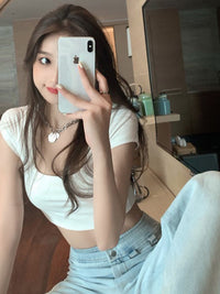 DressBerry Women V-Neck Pockets T-shirt