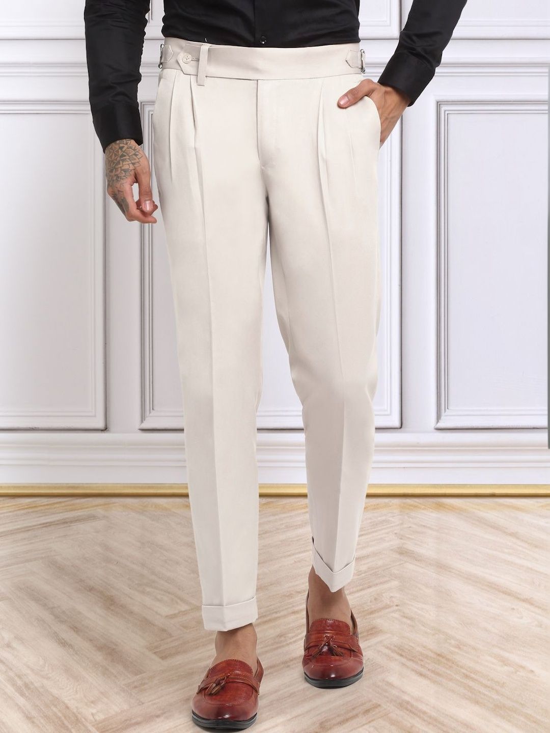 Moda Rapido Men Slim Fit Easy Wash Trousers