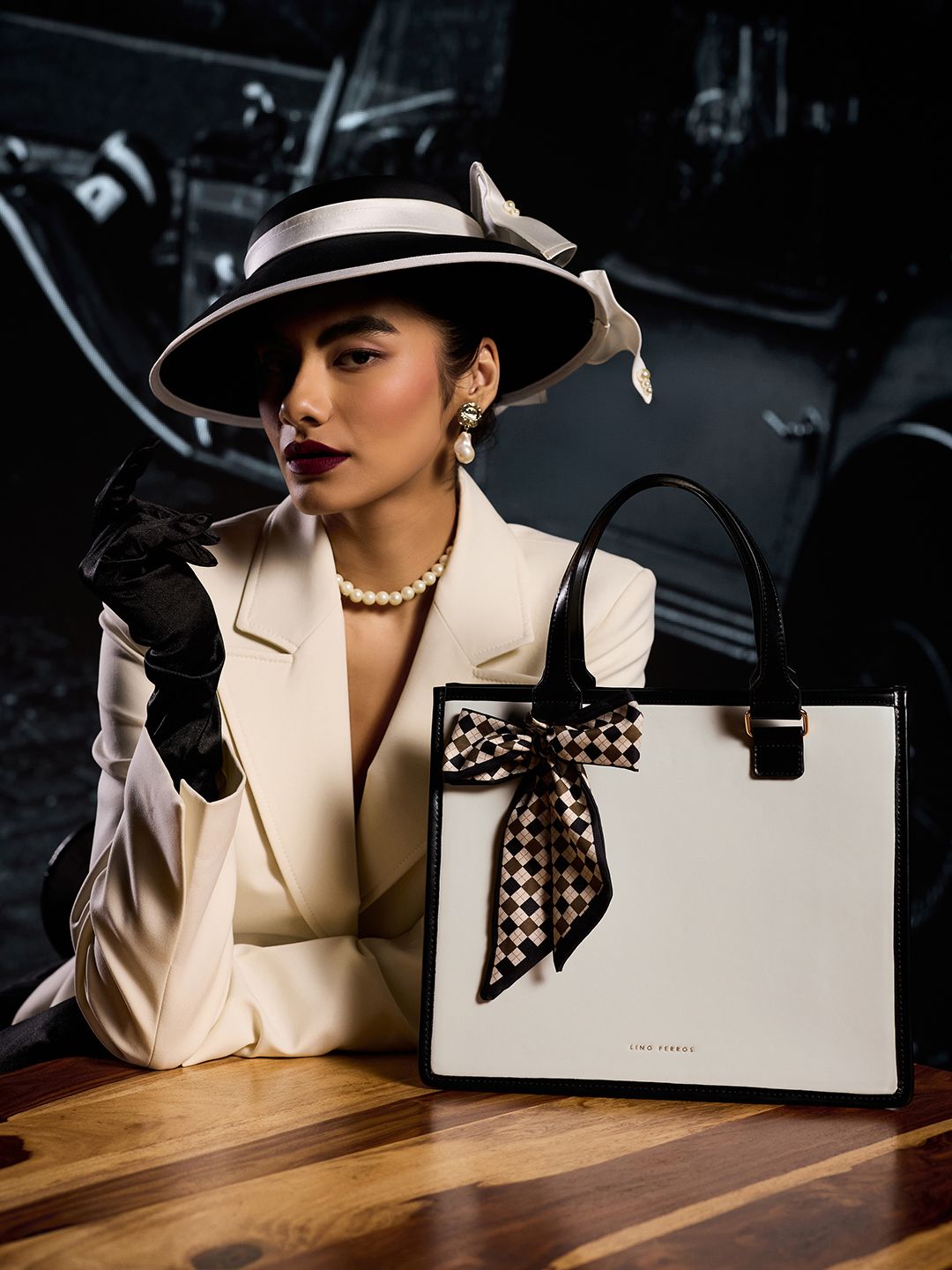 Lino Perros Swagger Tote Bag with Bow Detail