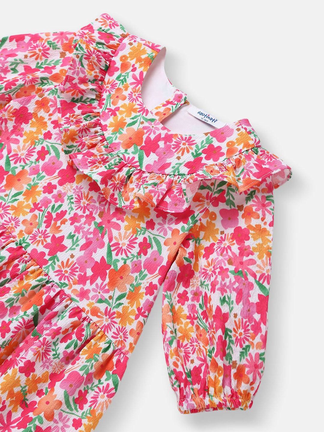 Nauti Nati Floral Printed Frock for Girls