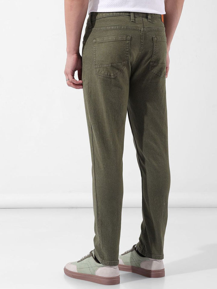 The Indian Garage Co Men Slim Fit Mid-Rise Stretchable Jeans