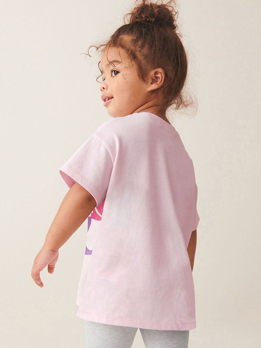 YK Printed Kid-Girls T-Shirt & Leggings Clothing Set