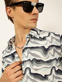 Thomas Scott Men Premium Slim Fit Opaque Printed Casual Shirt