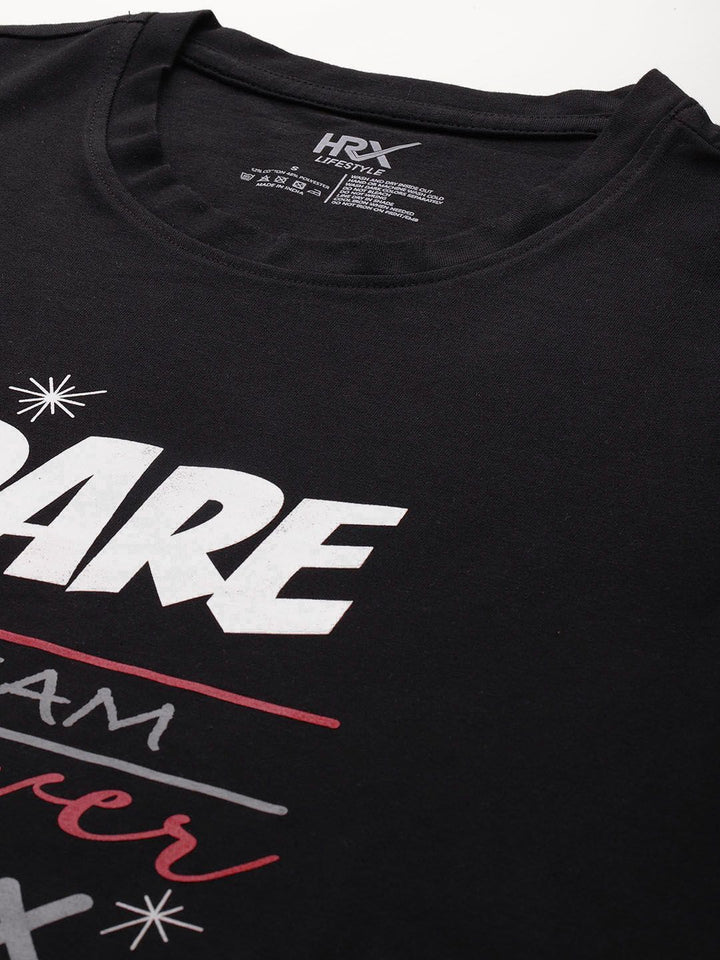 HRX by Hrithik Roshan Typography Printed T-shirt
