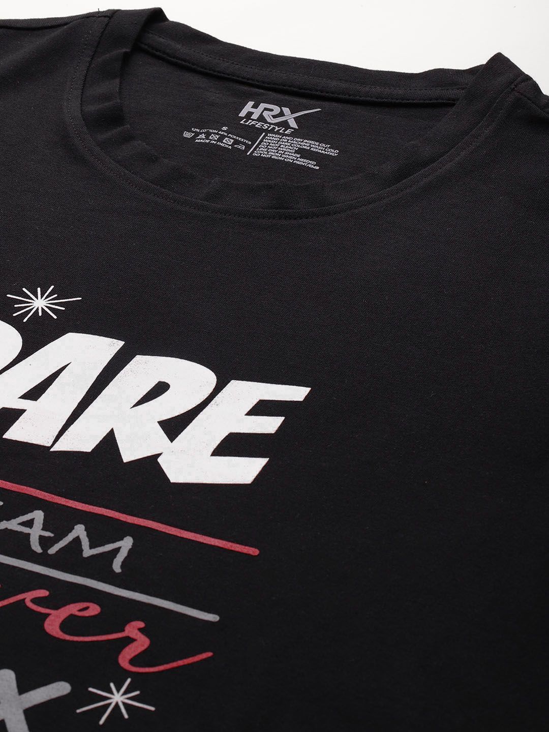 HRX by Hrithik Roshan Typography Printed T-shirt