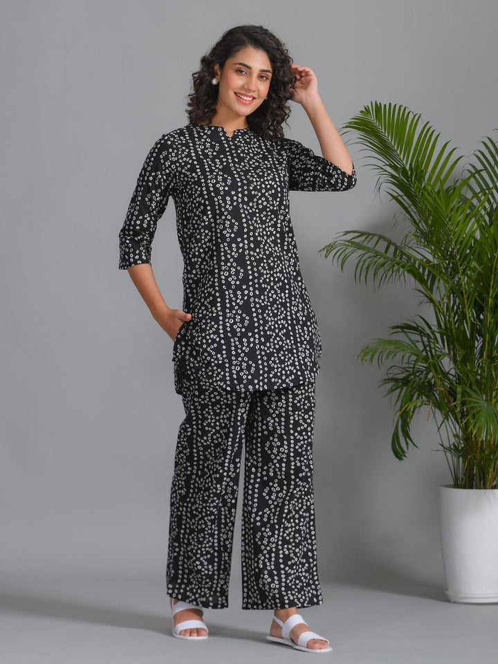 SANSKRUTIHOMES Women Printed Pure Cotton Night suit